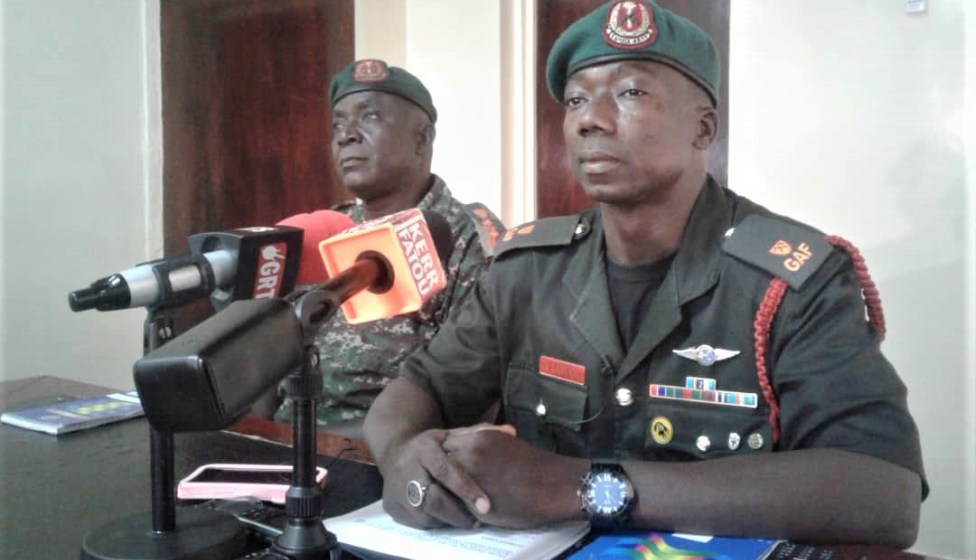 Gambia army PRO Major Sanyang 