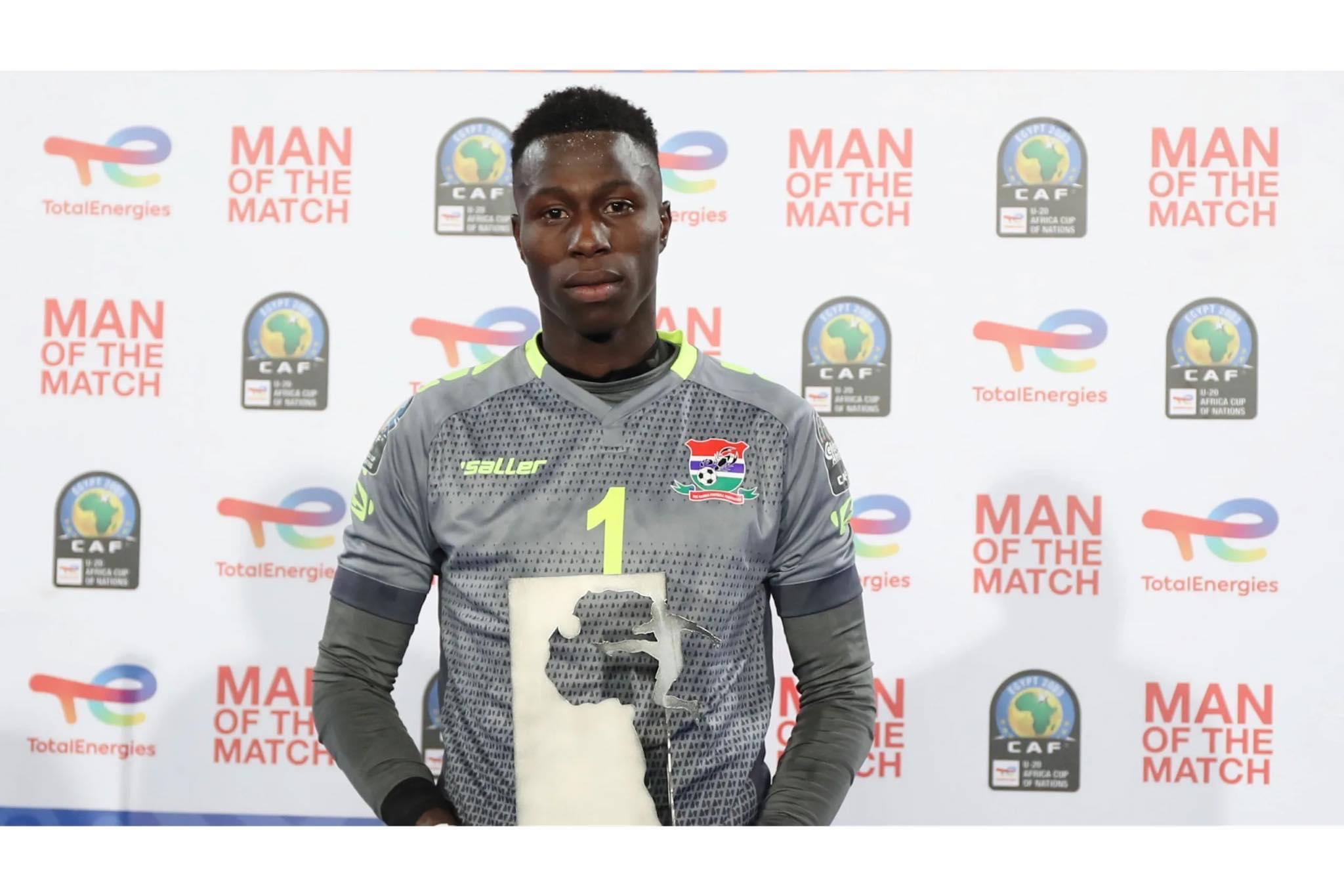 Gambia U20 goalkeper Dampha savours 'extraordinary' feeling