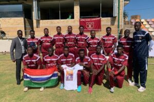 Gambia loses to Zimbabwe in T20 cricket match 