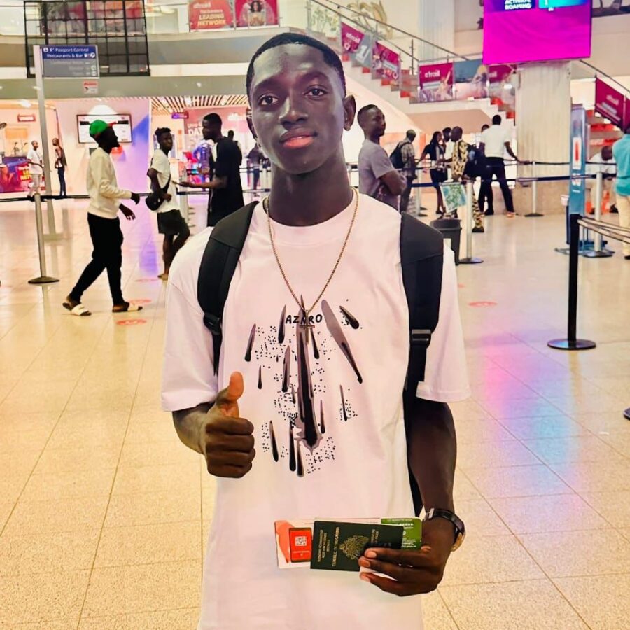 Gambian U-17 captain Augustine Mendy arrives in Denmark for Sønderjyske trial