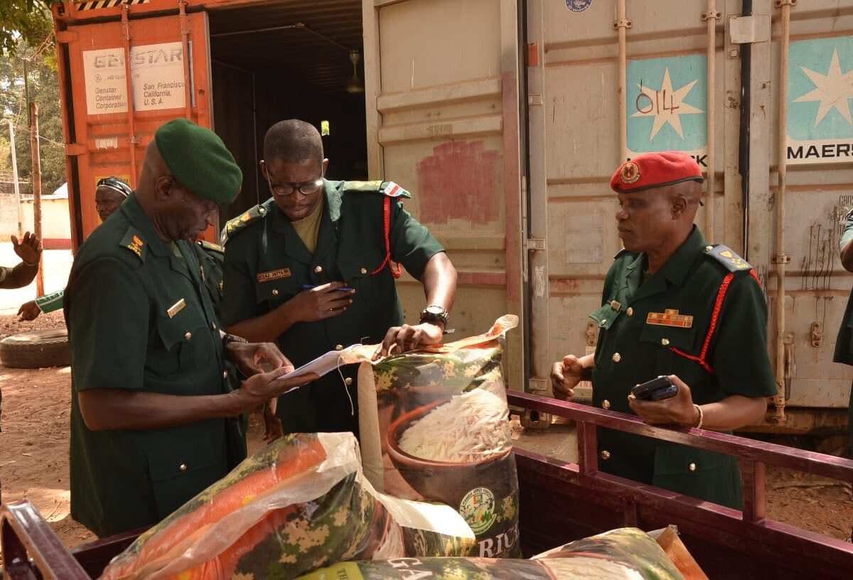 GAF begins nationwide distribution of home grown rice to troops