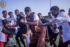 Omar Colley celebrates Division Two title with Colley Stars players