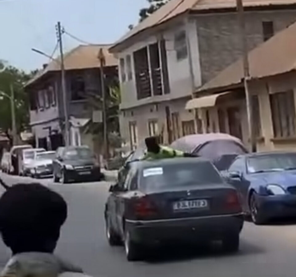 Viral video of traffic officer clinging to moving car triggers public concern