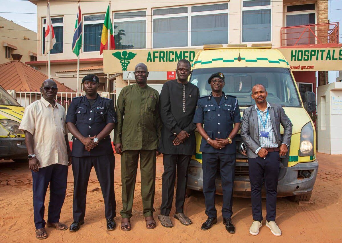 Africmed International Hospital donates ambulance to Gambia Police Force