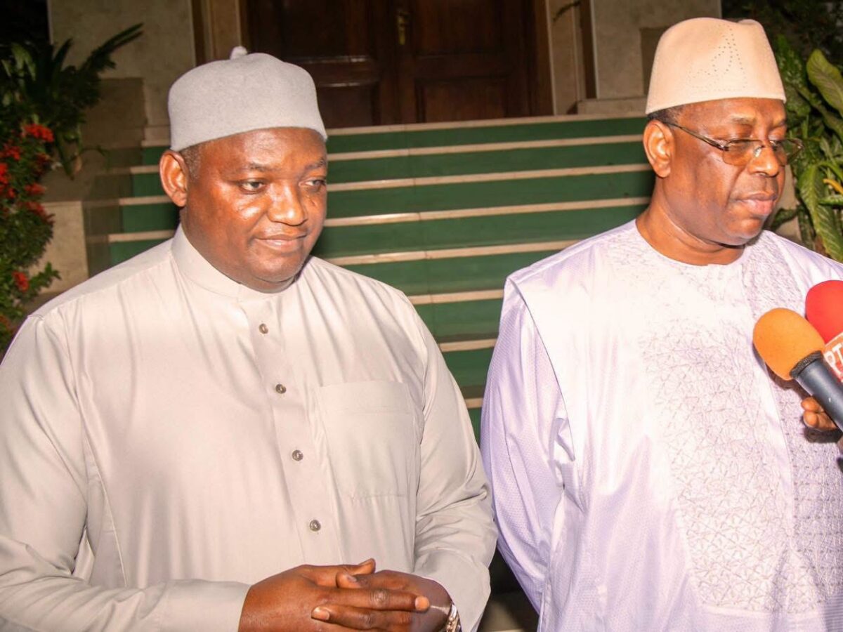 President Barrow receives former Senegalese President Macky Sall