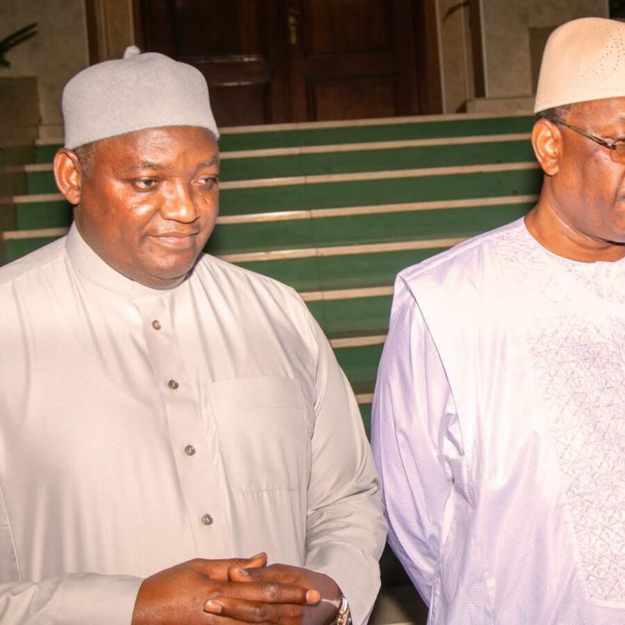 President Barrow receives former Senegalese President Macky Sall