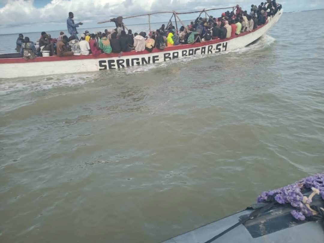 Gambia Navy intercepts 207 suspected migrants near Kunta Kinteh Island