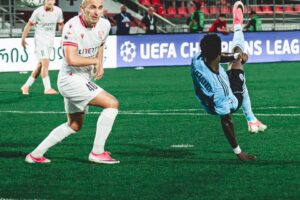Alasana Yirajang scores stunning overhead kick as Slovan Bratislava beat Iberia