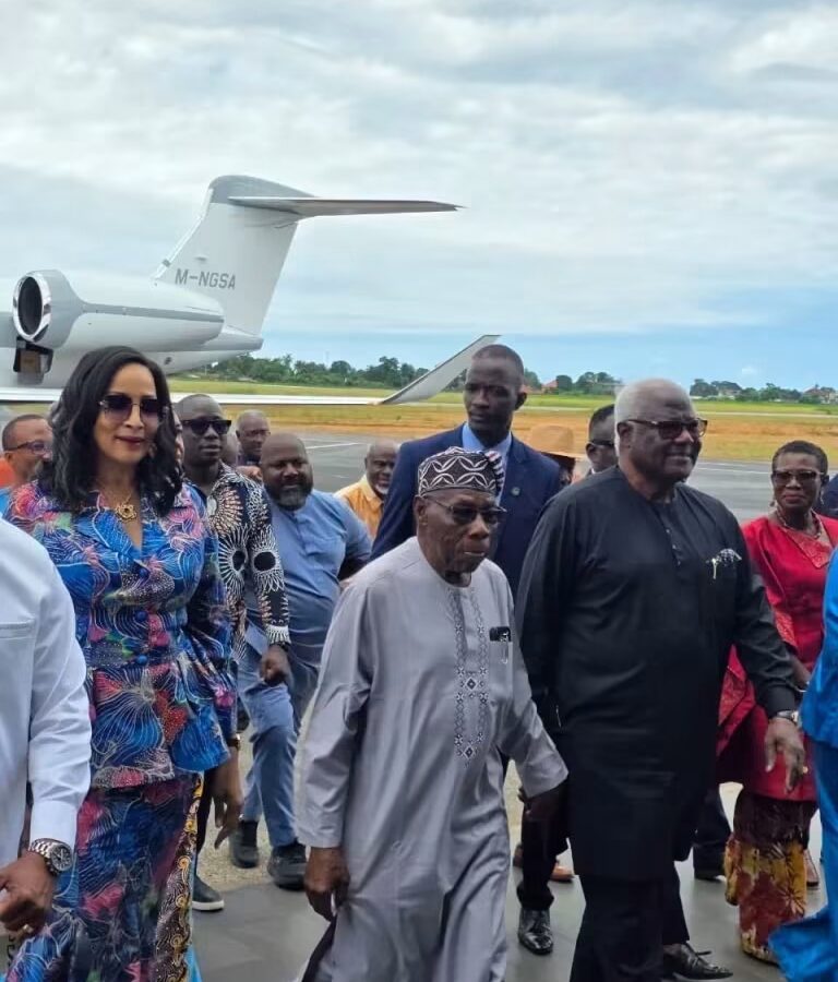 Former Sierra Leone President Koroma returns home after two years in Nigeria