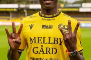 Mjällby AIF confirm loan signing of Gambian striker Paul Colley