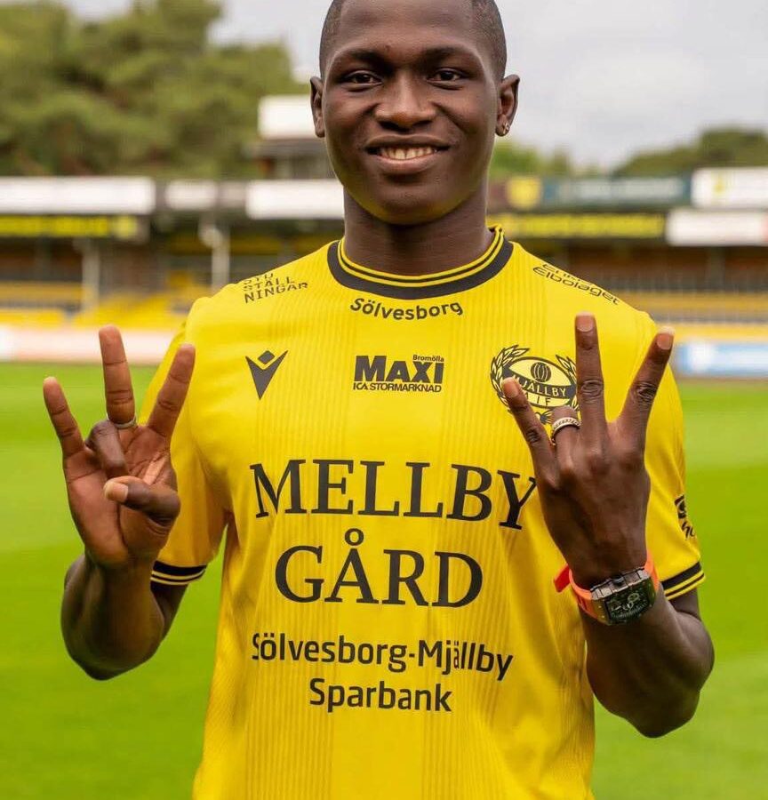 Mjällby AIF confirm loan signing of Gambian striker Paul Colley