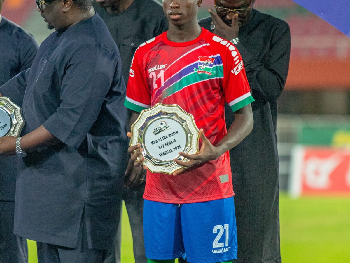 Alieu Saine crowned joint top scorer of WAFU A U-17 tournament