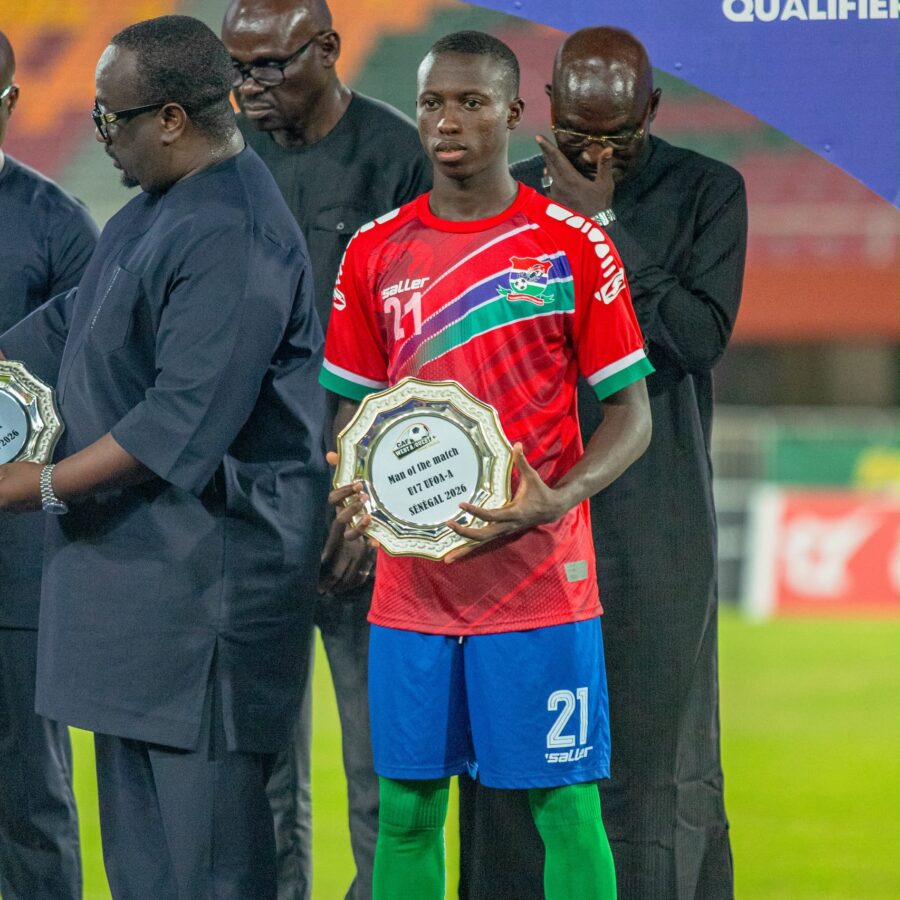 Alieu Saine crowned joint top scorer of WAFU A U-17 tournament