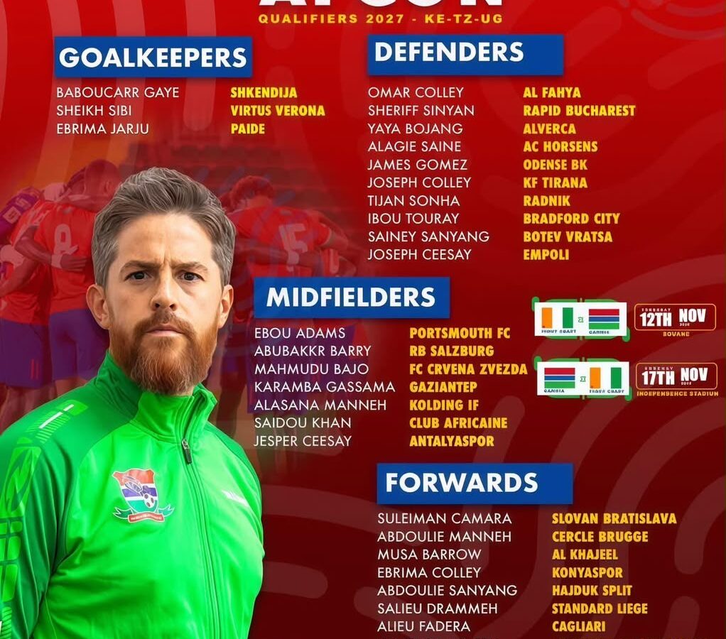 McKinstry names 32-man provisional squad for Ivory Coast double-header