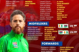 McKinstry names 32-man provisional squad for Ivory Coast double-header